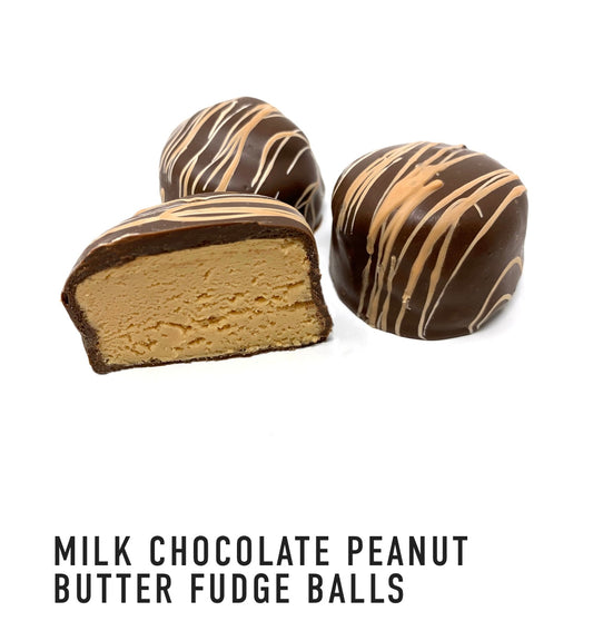 Milk Chocolate Peanut Butter Fudge Balls