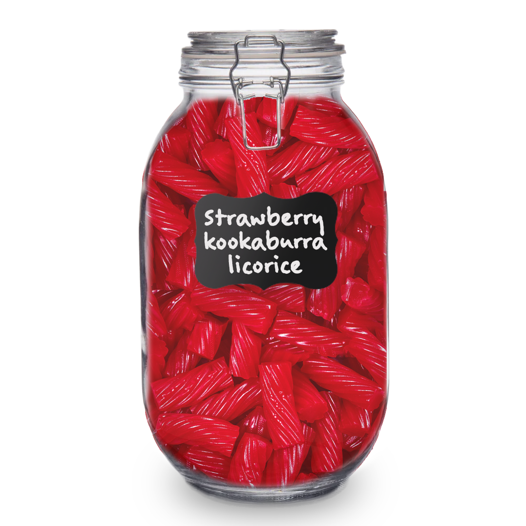 Strawberry Kookaburra Licorice