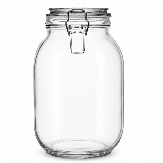 Empty 34 oz Glass Candy Jar