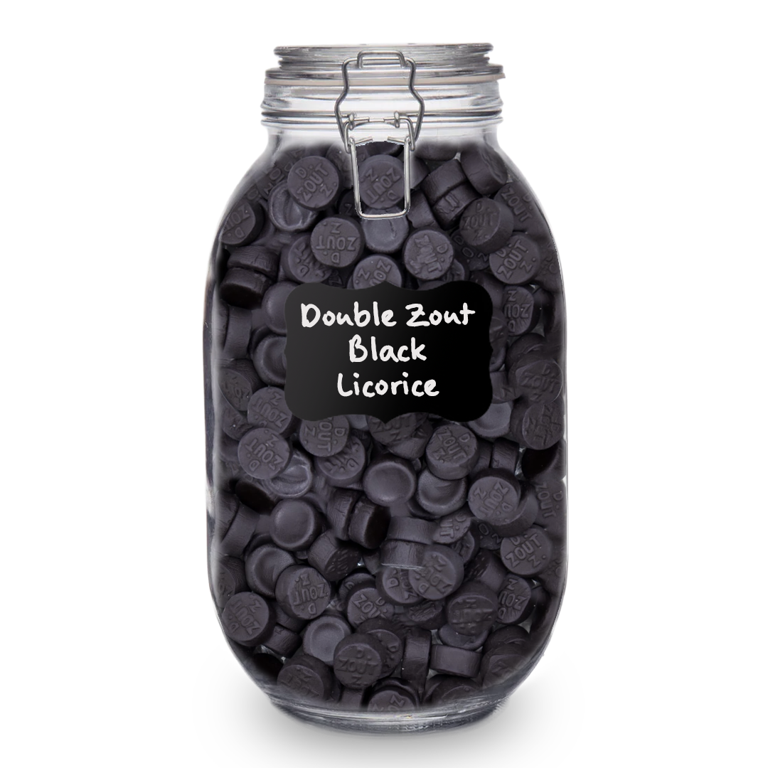Double Zout Black Licorice Buttons