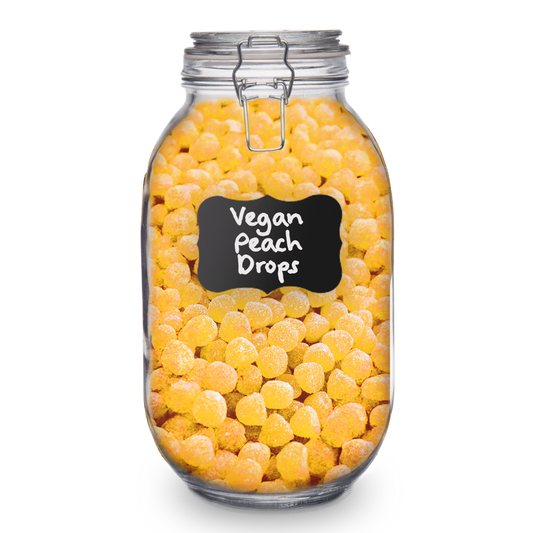 Sanded Vegan Gummy Peach Drops