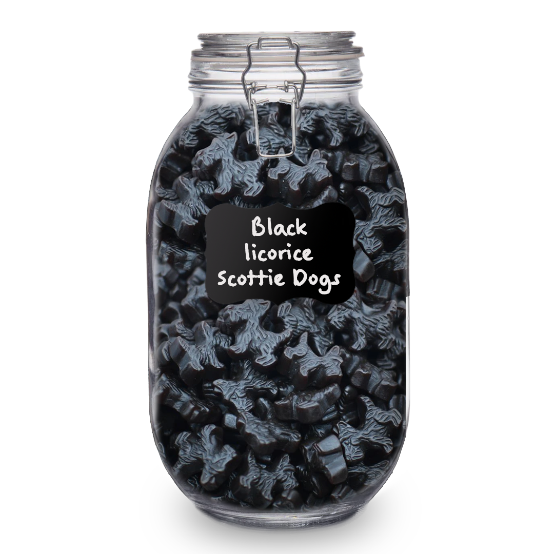 Black Licorice Scottie Dogs