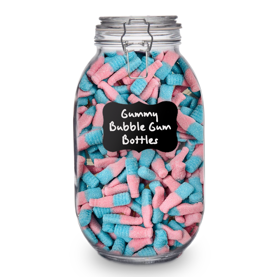 Gummy Bubble Gum Bottles