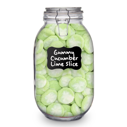 Gummy Cucumber Lime Slices